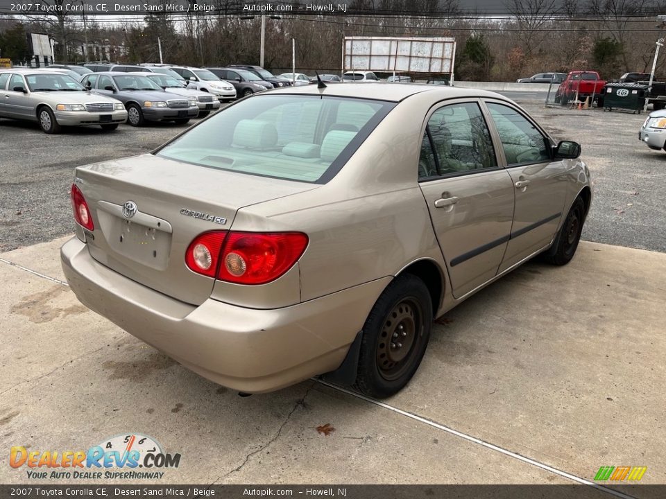 2007 Toyota Corolla CE Desert Sand Mica / Beige Photo #8