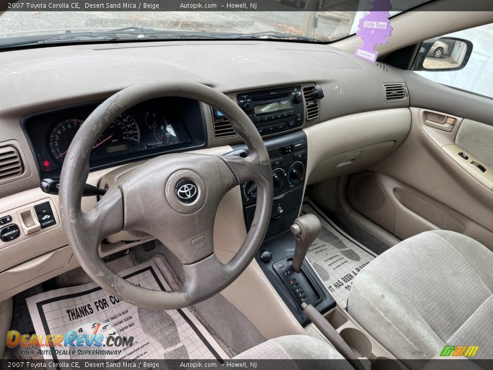 2007 Toyota Corolla CE Desert Sand Mica / Beige Photo #16