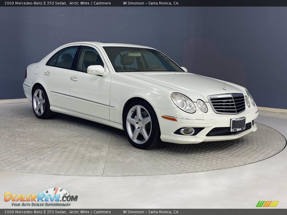 2009 Mercedes-Benz E 350 Sedan Arctic White / Cashmere Photo #1