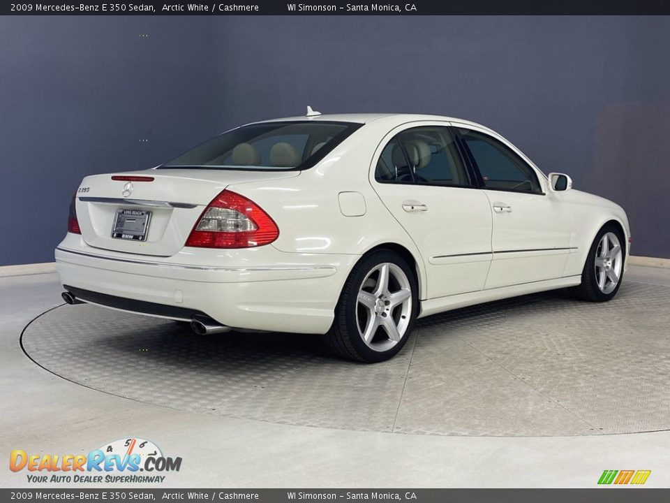 2009 Mercedes-Benz E 350 Sedan Arctic White / Cashmere Photo #5