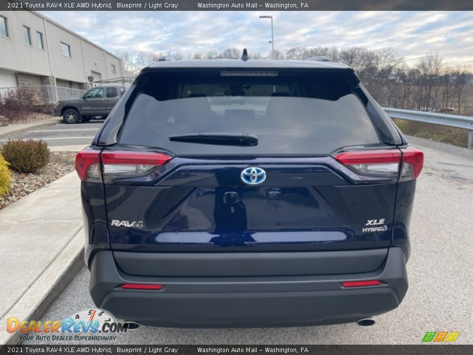 2021 Toyota RAV4 XLE AWD Hybrid Blueprint / Light Gray Photo #8