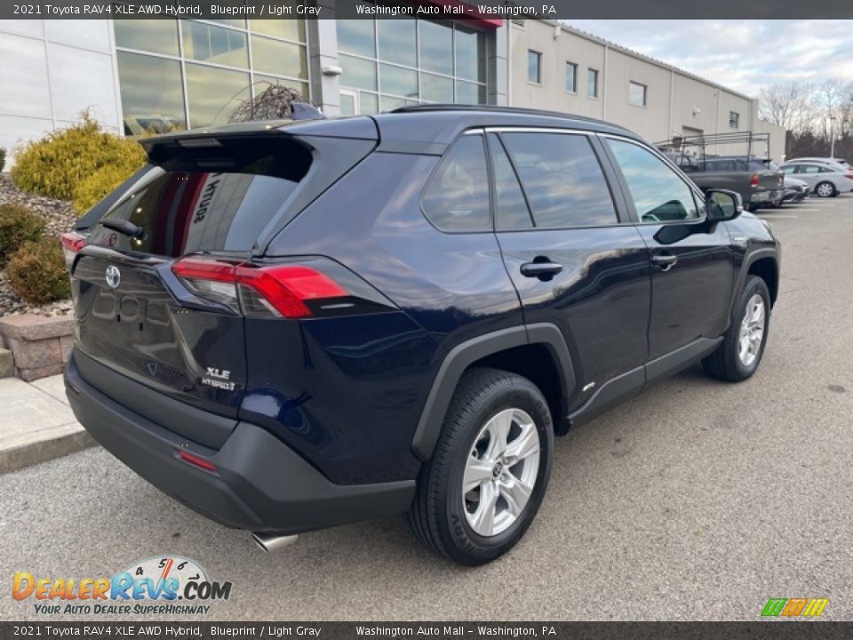 2021 Toyota RAV4 XLE AWD Hybrid Blueprint / Light Gray Photo #9