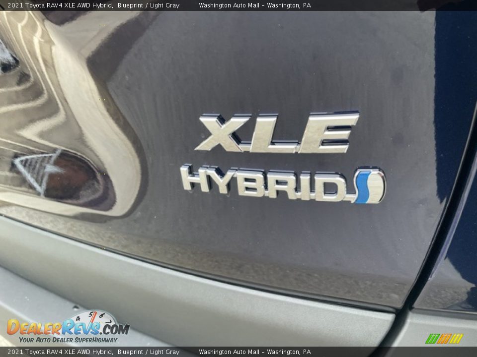 2021 Toyota RAV4 XLE AWD Hybrid Blueprint / Light Gray Photo #13