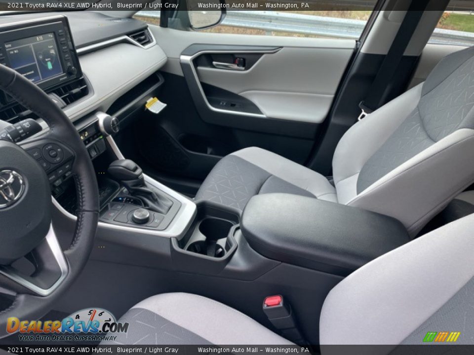 2021 Toyota RAV4 XLE AWD Hybrid Blueprint / Light Gray Photo #16