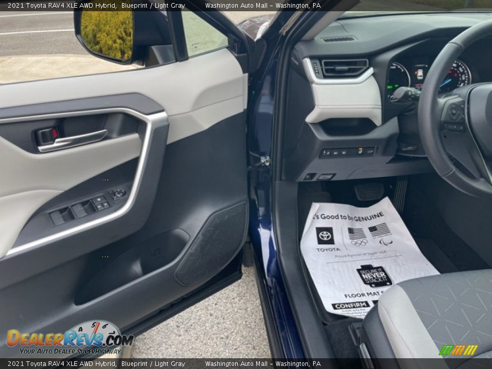 2021 Toyota RAV4 XLE AWD Hybrid Blueprint / Light Gray Photo #17