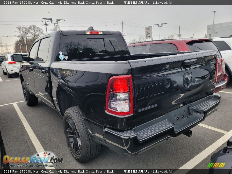 2021 Ram 1500 Big Horn Crew Cab 4x4 Diamond Black Crystal Pearl / Black Photo #5