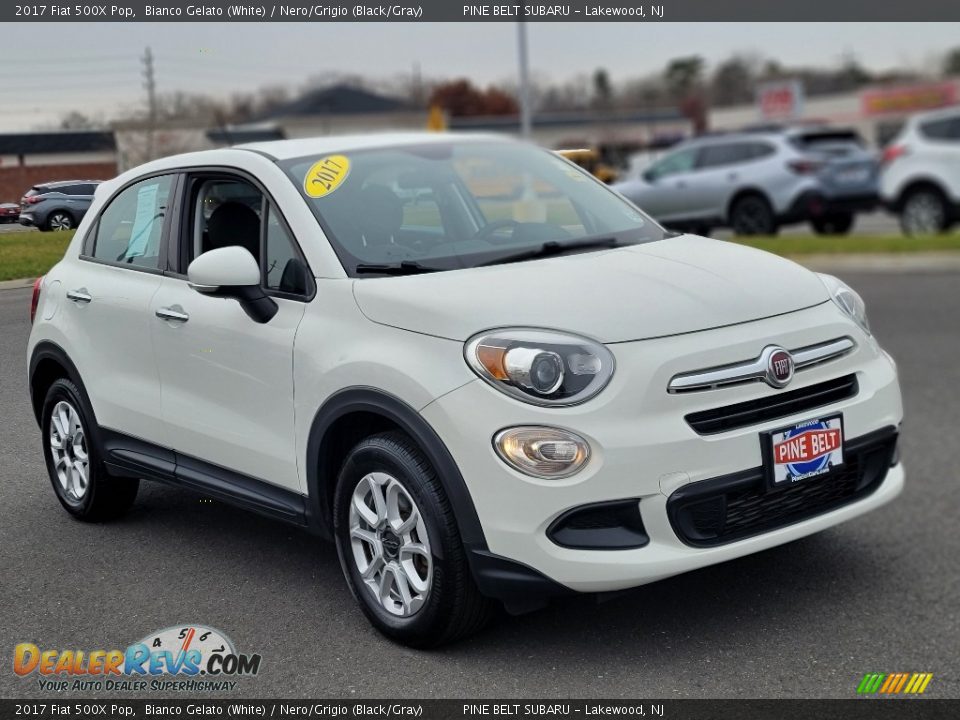 2017 Fiat 500X Pop Bianco Gelato (White) / Nero/Grigio (Black/Gray) Photo #13