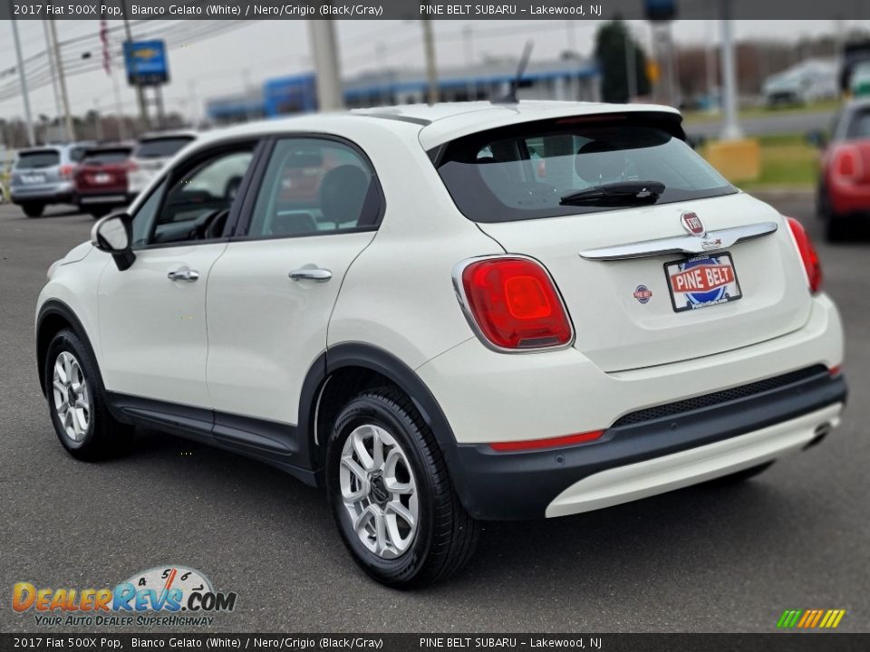 2017 Fiat 500X Pop Bianco Gelato (White) / Nero/Grigio (Black/Gray) Photo #17