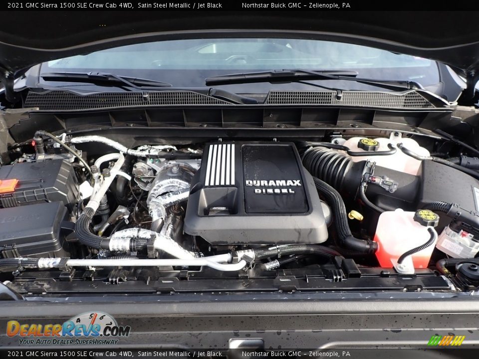 2021 GMC Sierra 1500 SLE Crew Cab 4WD 3.0 Liter DOHC 24-Valve Duramax Turbo-Diesel Inline 6 Cylinder Engine Photo #2
