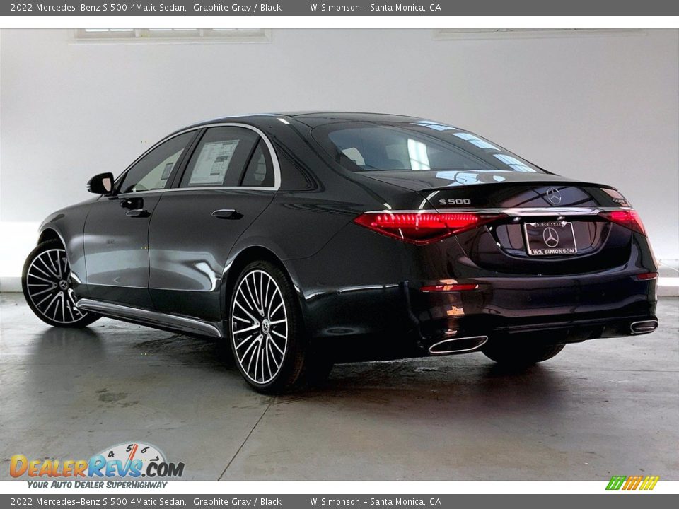 2022 Mercedes-Benz S 500 4Matic Sedan Graphite Gray / Black Photo #2