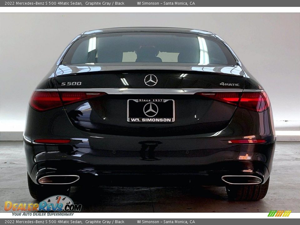 2022 Mercedes-Benz S 500 4Matic Sedan Graphite Gray / Black Photo #3