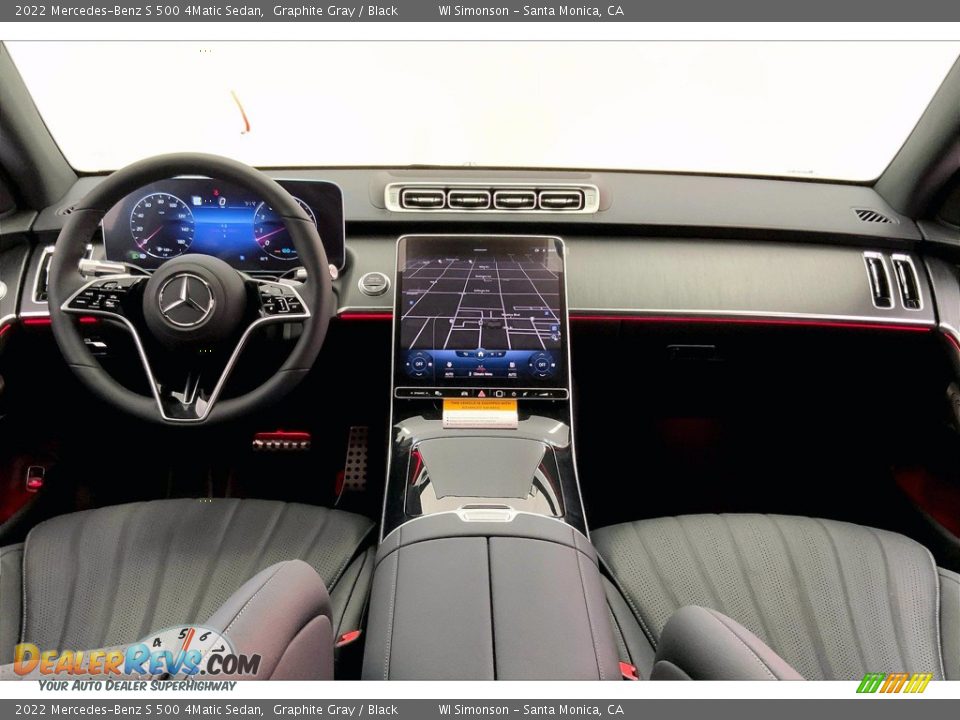 Dashboard of 2022 Mercedes-Benz S 500 4Matic Sedan Photo #6