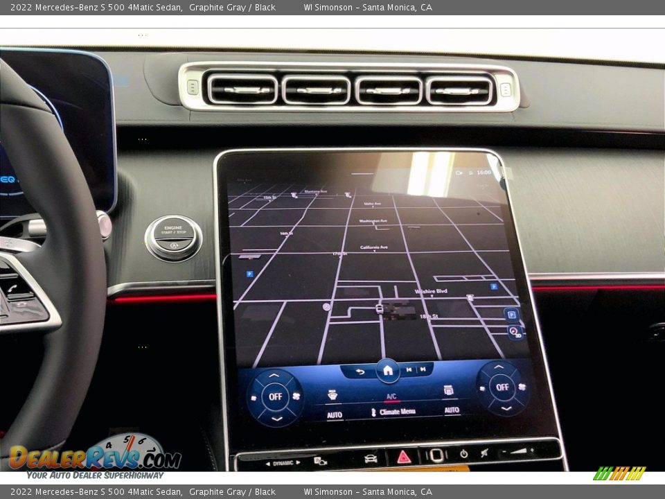 Navigation of 2022 Mercedes-Benz S 500 4Matic Sedan Photo #7