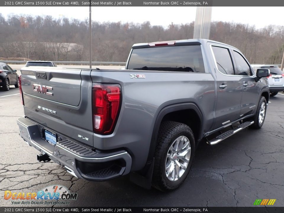 2021 GMC Sierra 1500 SLE Crew Cab 4WD Satin Steel Metallic / Jet Black Photo #9