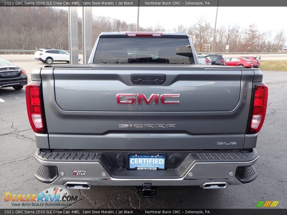 2021 GMC Sierra 1500 SLE Crew Cab 4WD Satin Steel Metallic / Jet Black Photo #10