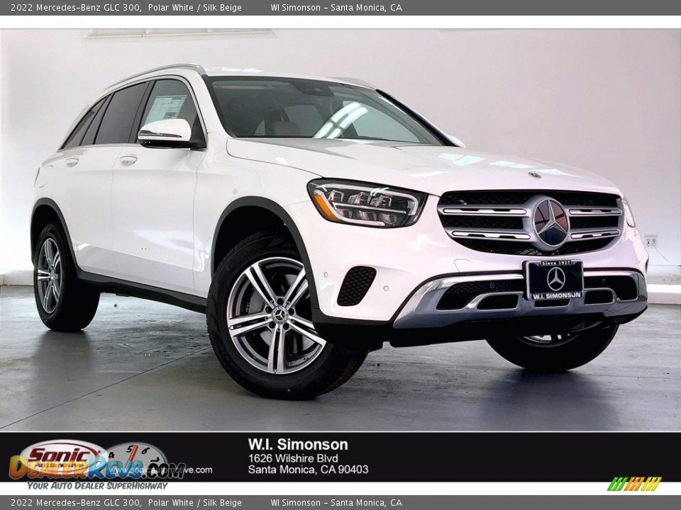 2022 Mercedes-Benz GLC 300 Polar White / Silk Beige Photo #1