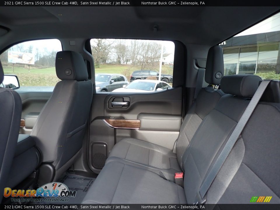 Rear Seat of 2021 GMC Sierra 1500 SLE Crew Cab 4WD Photo #17