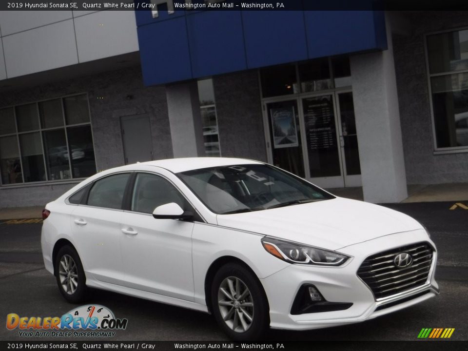 2019 Hyundai Sonata SE Quartz White Pearl / Gray Photo #1