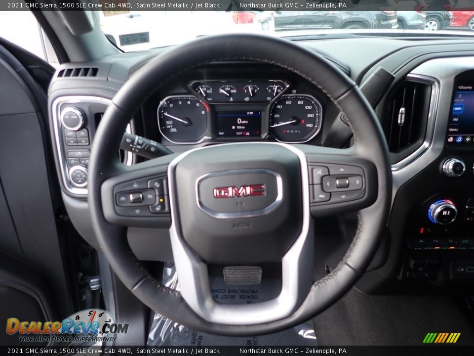 2021 GMC Sierra 1500 SLE Crew Cab 4WD Steering Wheel Photo #22