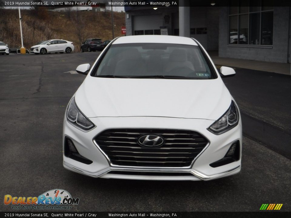 2019 Hyundai Sonata SE Quartz White Pearl / Gray Photo #3