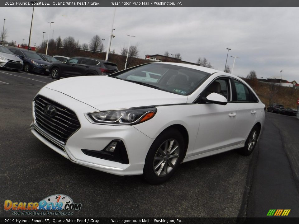 2019 Hyundai Sonata SE Quartz White Pearl / Gray Photo #4