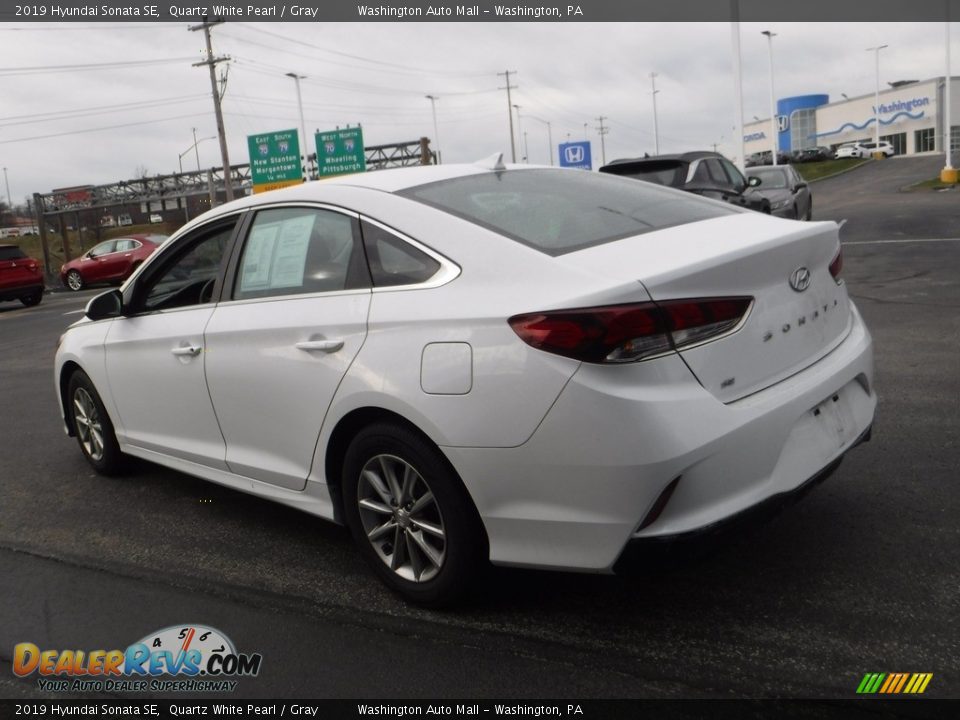 2019 Hyundai Sonata SE Quartz White Pearl / Gray Photo #8