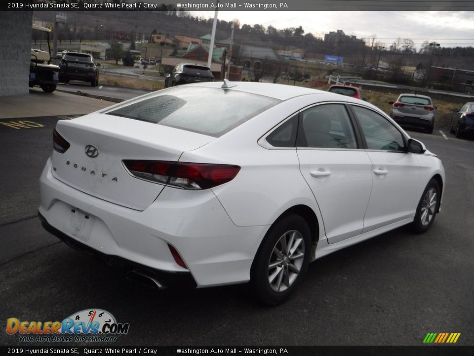 2019 Hyundai Sonata SE Quartz White Pearl / Gray Photo #9