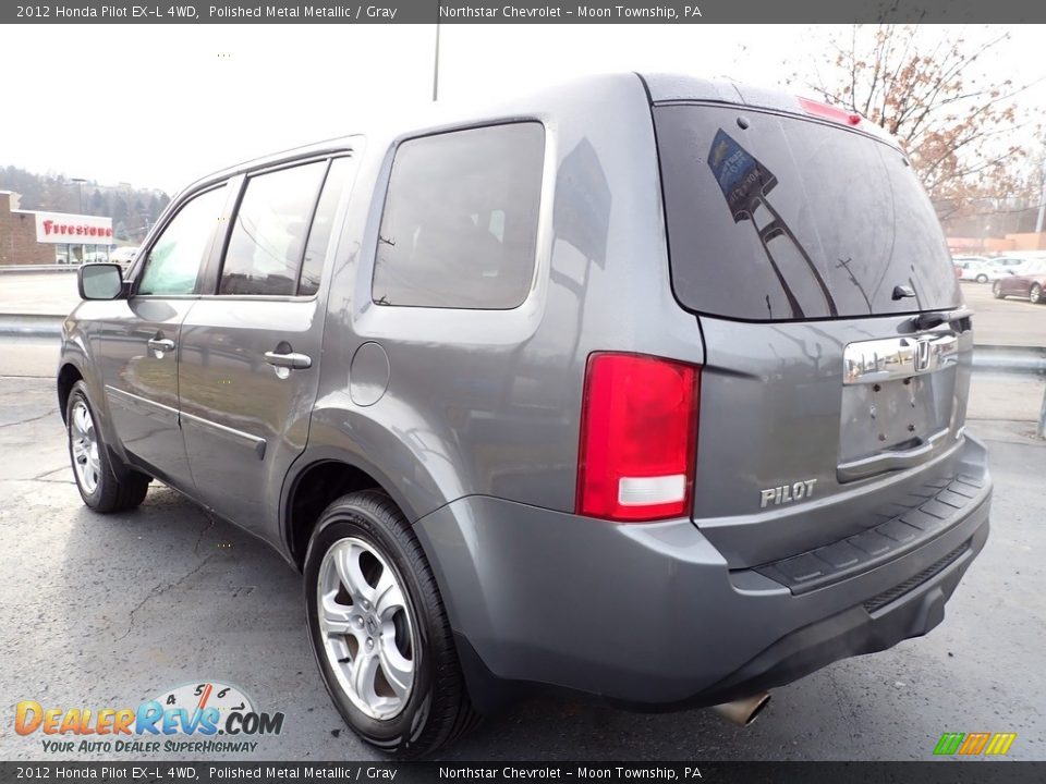 2012 Honda Pilot EX-L 4WD Polished Metal Metallic / Gray Photo #2