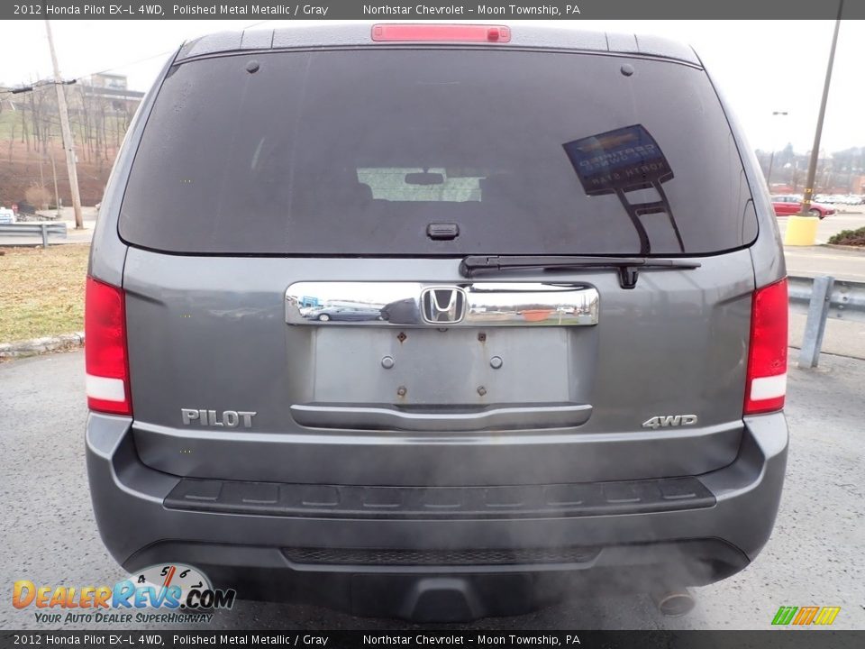 2012 Honda Pilot EX-L 4WD Polished Metal Metallic / Gray Photo #3