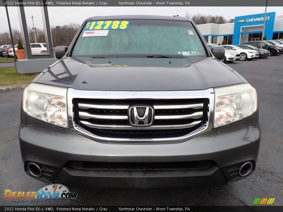 2012 Honda Pilot EX-L 4WD Polished Metal Metallic / Gray Photo #6