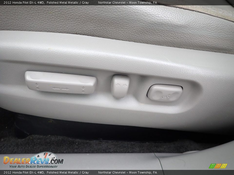 2012 Honda Pilot EX-L 4WD Polished Metal Metallic / Gray Photo #13