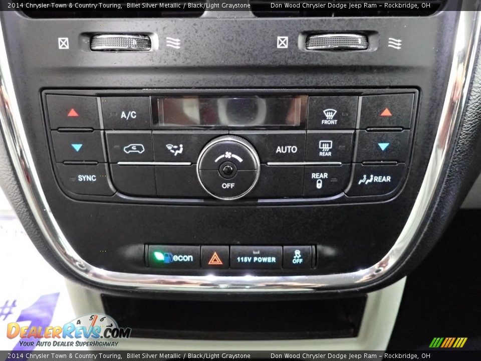 2014 Chrysler Town & Country Touring Billet Silver Metallic / Black/Light Graystone Photo #26