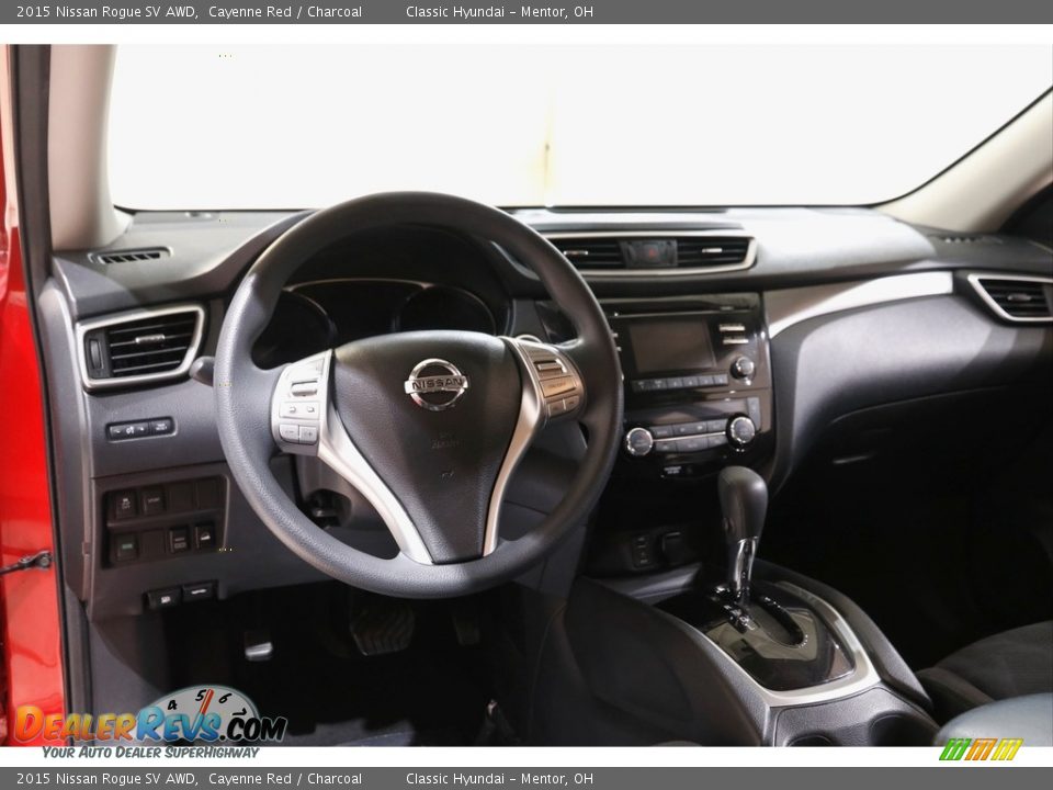 2015 Nissan Rogue SV AWD Cayenne Red / Charcoal Photo #6