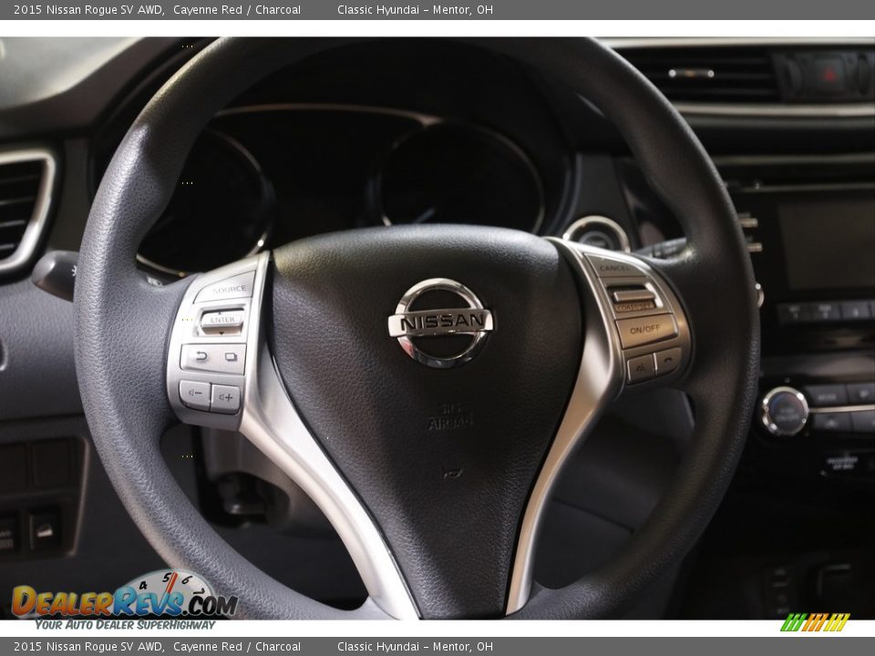2015 Nissan Rogue SV AWD Cayenne Red / Charcoal Photo #7