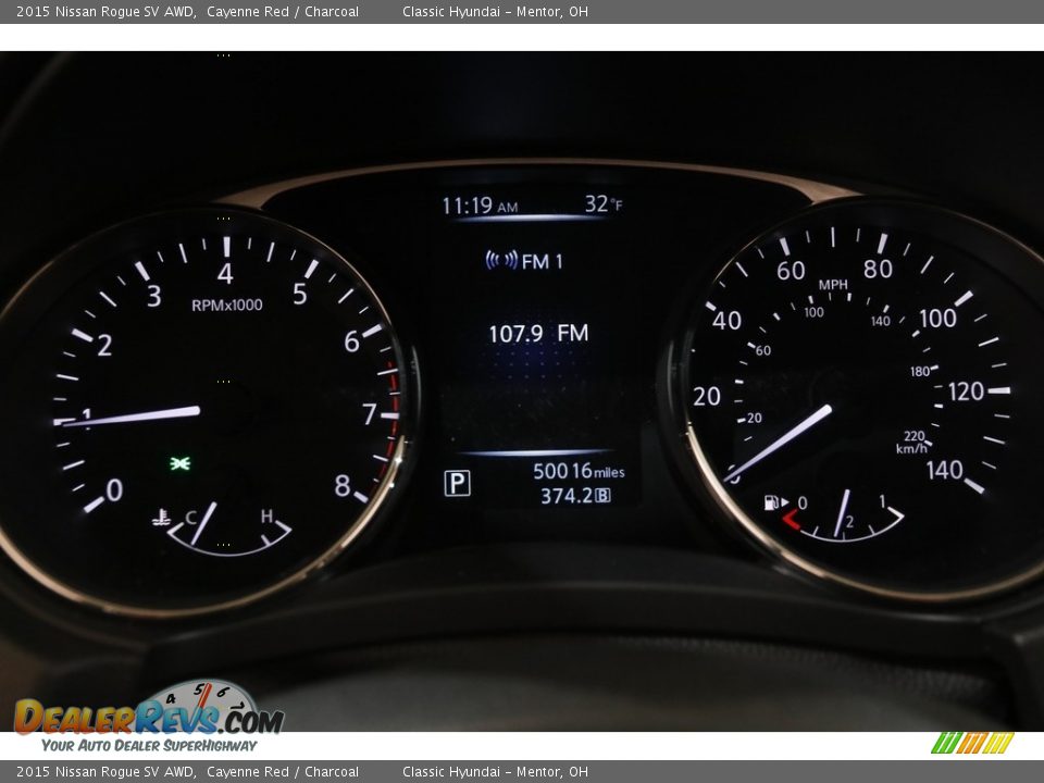 2015 Nissan Rogue SV AWD Cayenne Red / Charcoal Photo #8