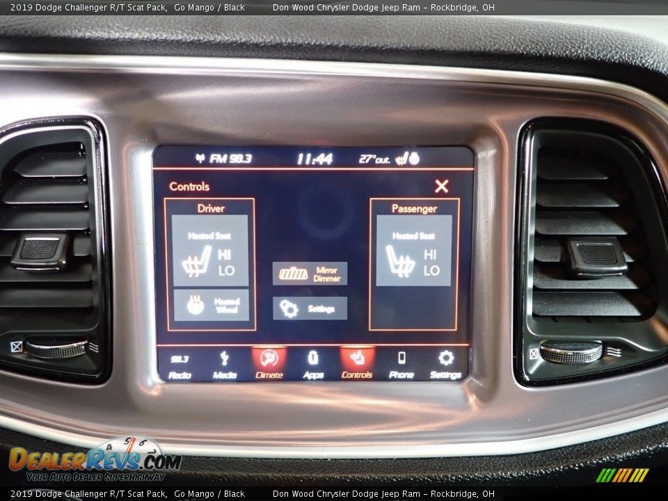 2019 Dodge Challenger R/T Scat Pack Go Mango / Black Photo #5