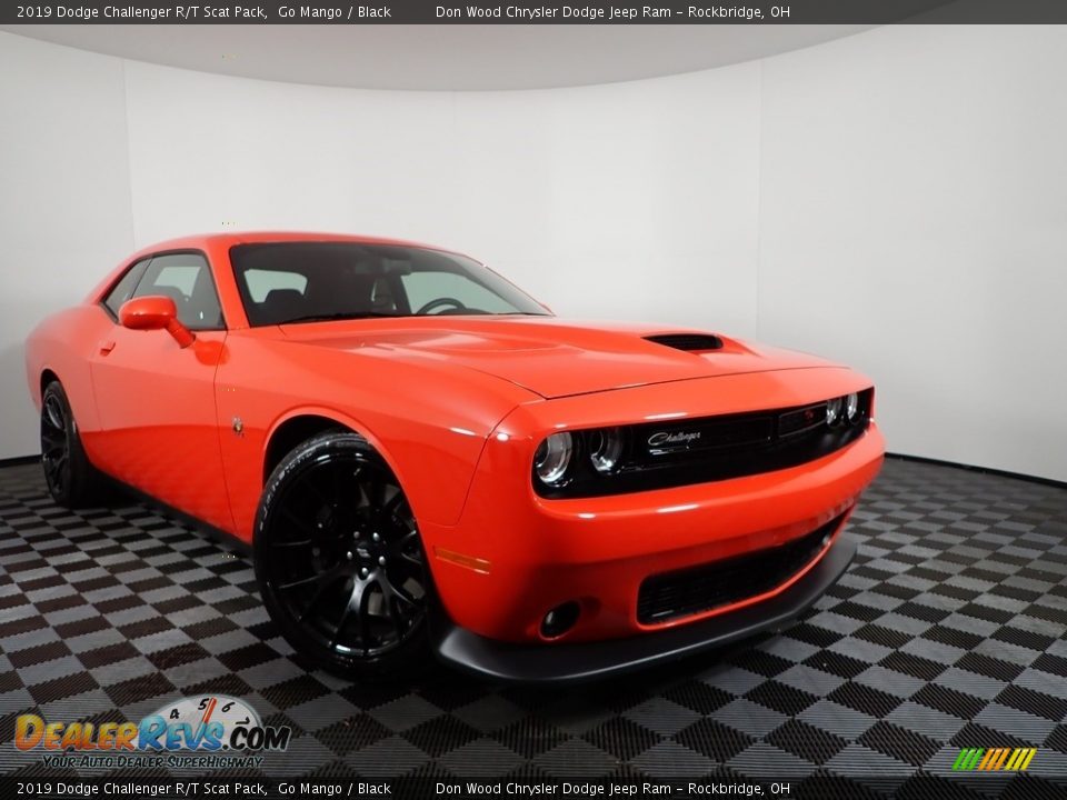 2019 Dodge Challenger R/T Scat Pack Go Mango / Black Photo #6