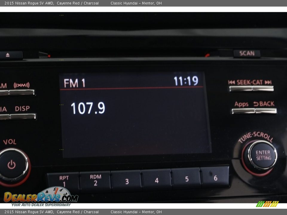 2015 Nissan Rogue SV AWD Cayenne Red / Charcoal Photo #10