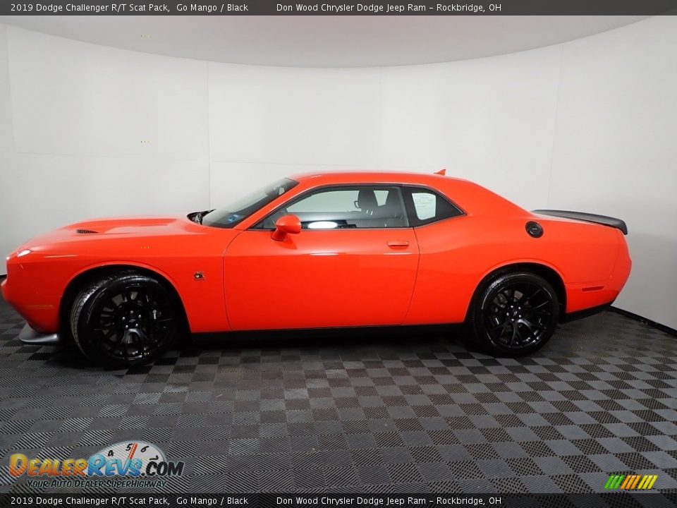 2019 Dodge Challenger R/T Scat Pack Go Mango / Black Photo #12