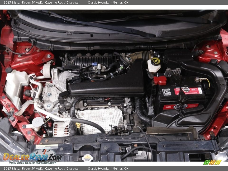 2015 Nissan Rogue SV AWD Cayenne Red / Charcoal Photo #18