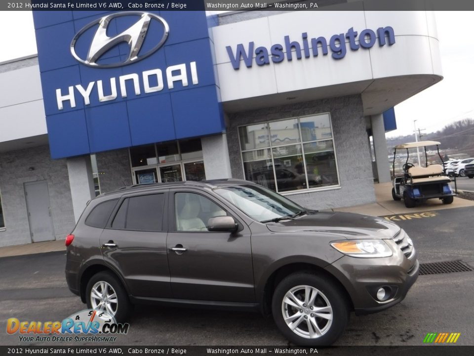 2012 Hyundai Santa Fe Limited V6 AWD Cabo Bronze / Beige Photo #2