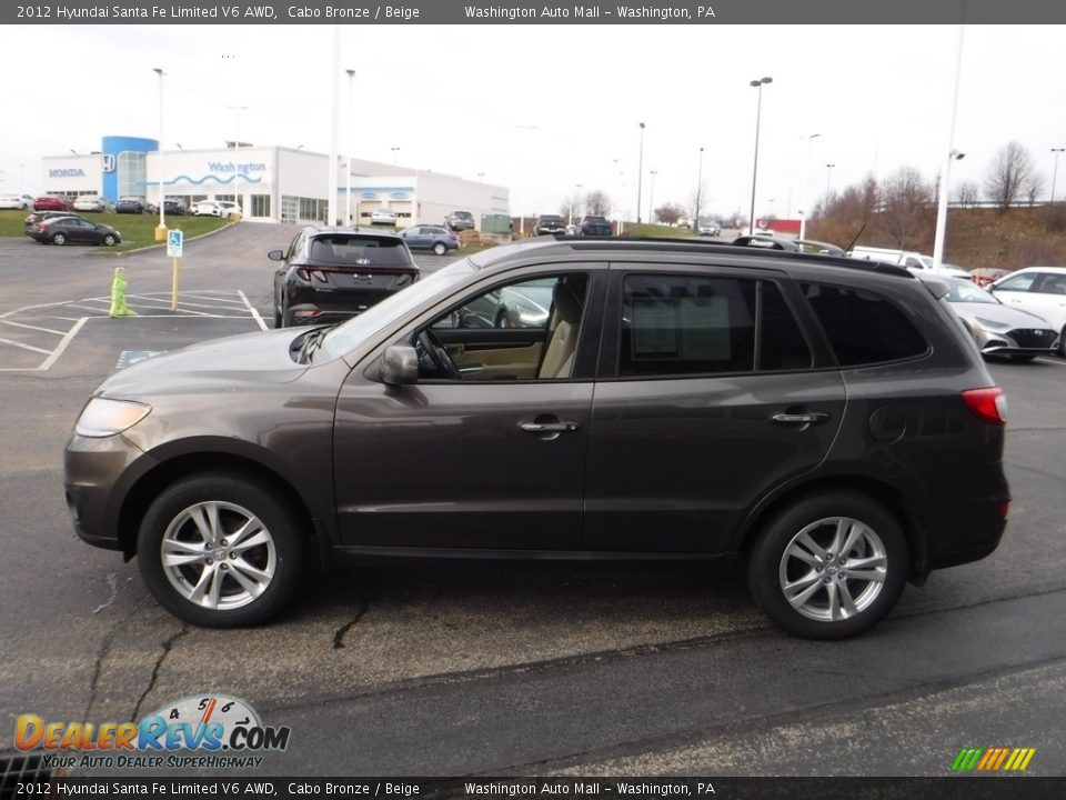 2012 Hyundai Santa Fe Limited V6 AWD Cabo Bronze / Beige Photo #7