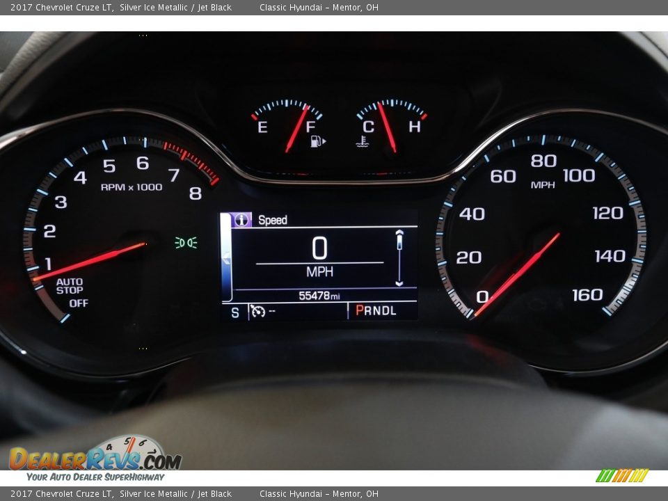 2017 Chevrolet Cruze LT Silver Ice Metallic / Jet Black Photo #8