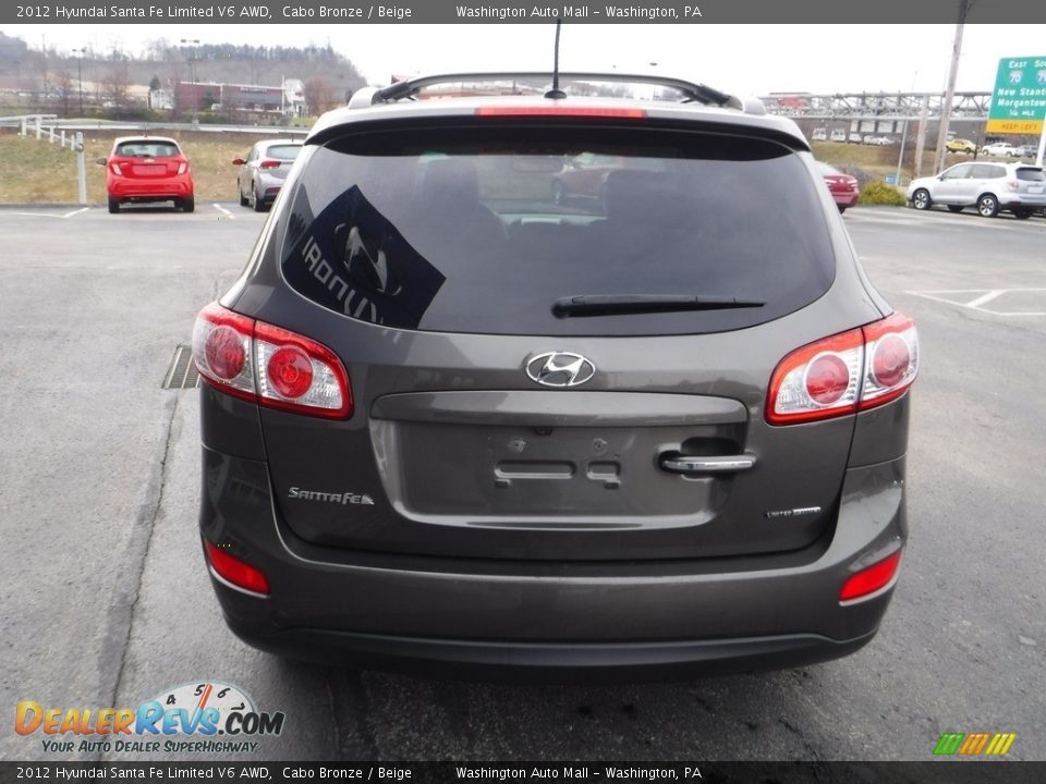 2012 Hyundai Santa Fe Limited V6 AWD Cabo Bronze / Beige Photo #8