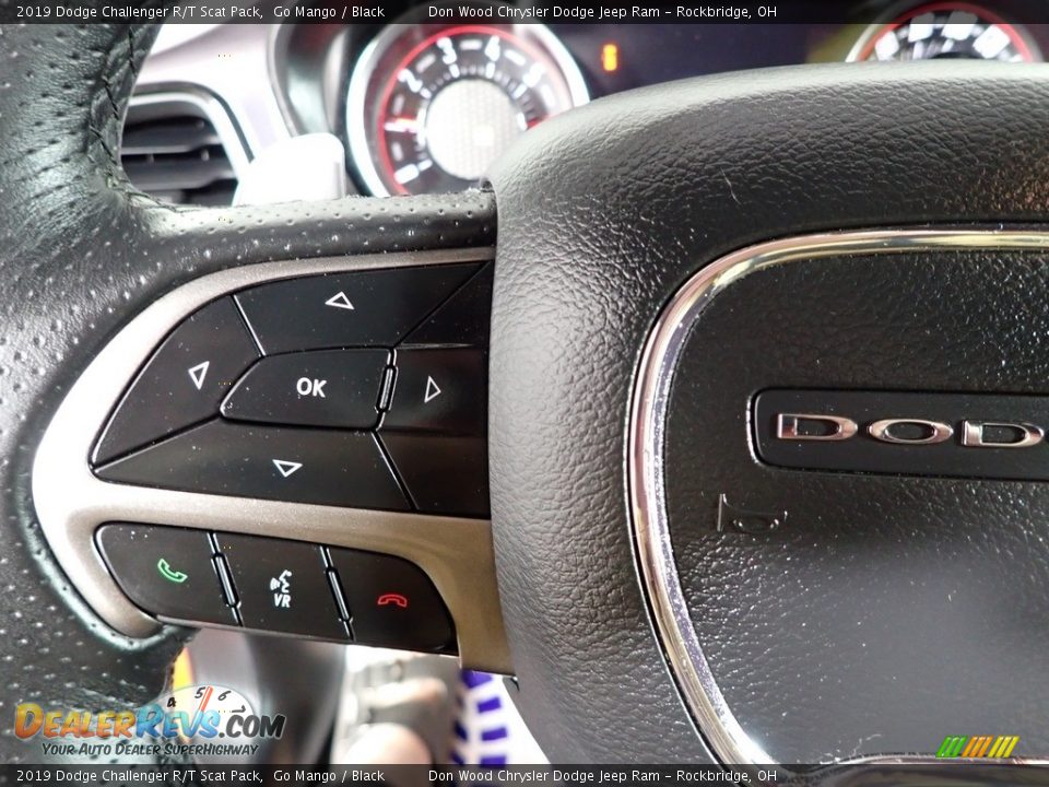 2019 Dodge Challenger R/T Scat Pack Go Mango / Black Photo #22