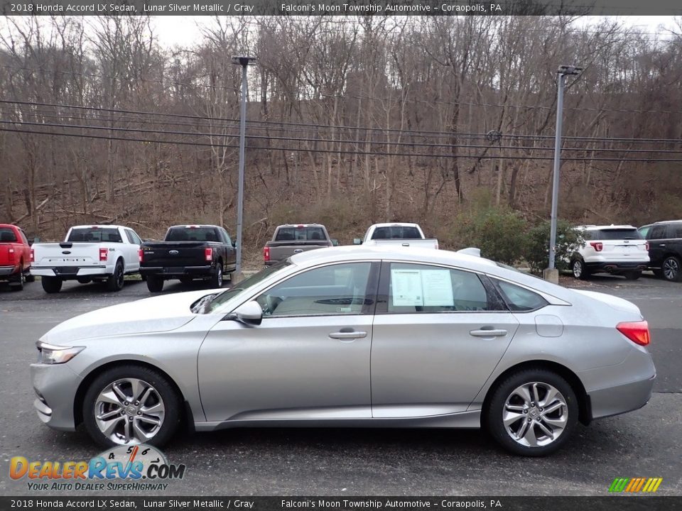 2018 Honda Accord LX Sedan Lunar Silver Metallic / Gray Photo #5