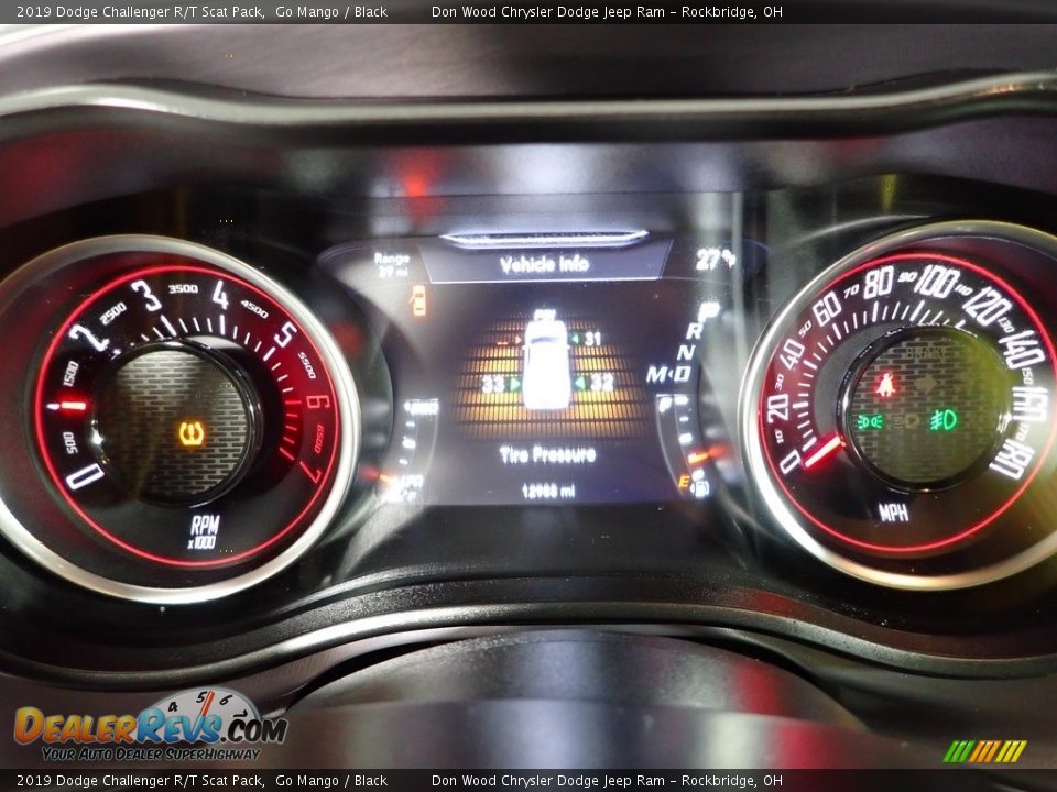 2019 Dodge Challenger R/T Scat Pack Go Mango / Black Photo #24