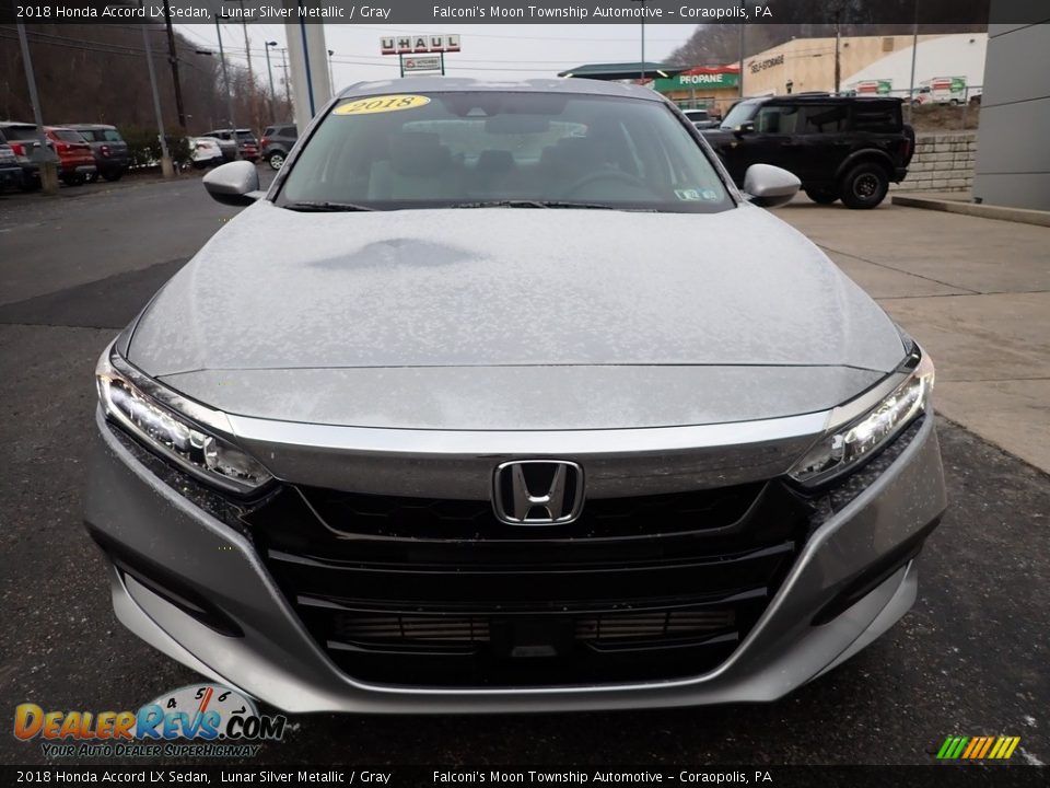 2018 Honda Accord LX Sedan Lunar Silver Metallic / Gray Photo #7