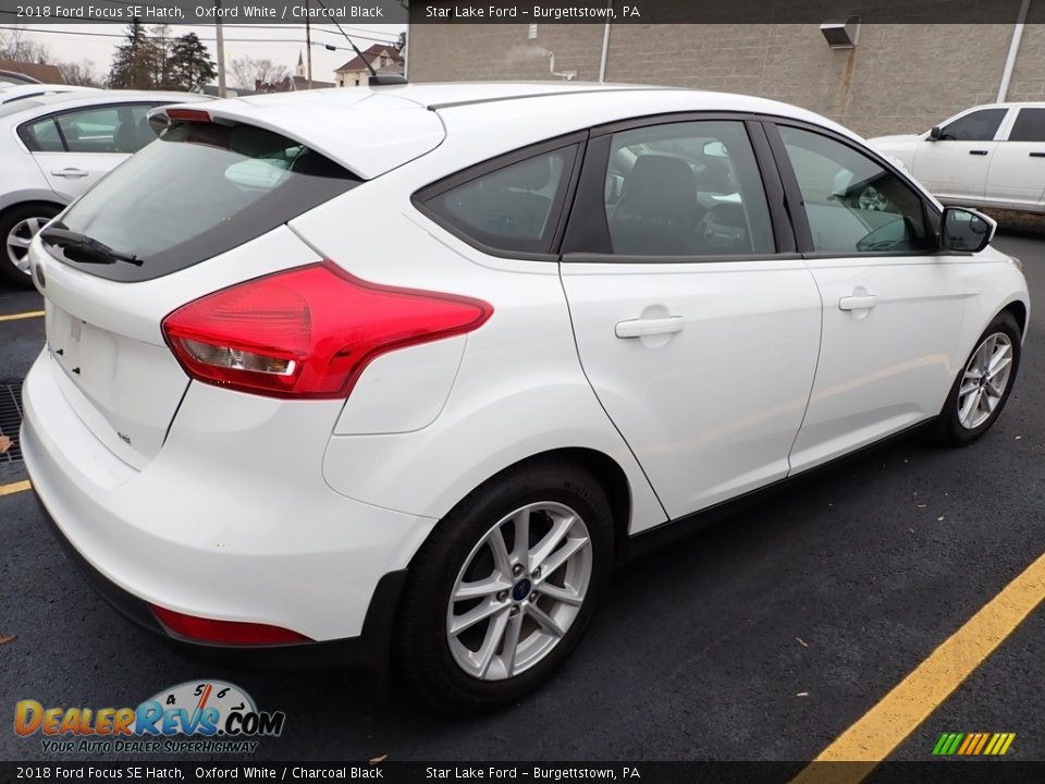 2018 Ford Focus SE Hatch Oxford White / Charcoal Black Photo #3