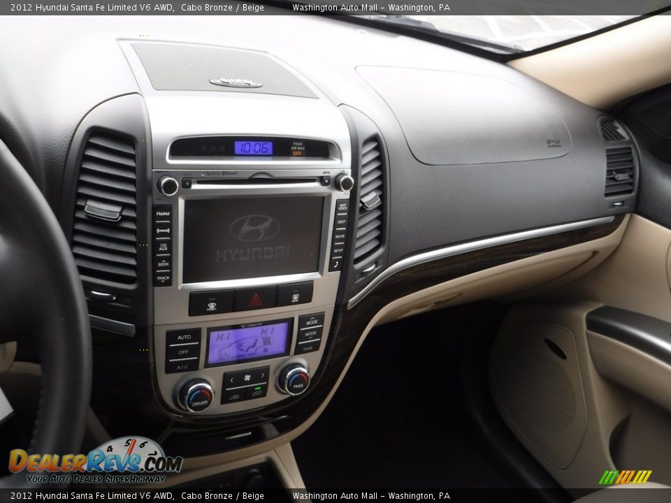 2012 Hyundai Santa Fe Limited V6 AWD Cabo Bronze / Beige Photo #20